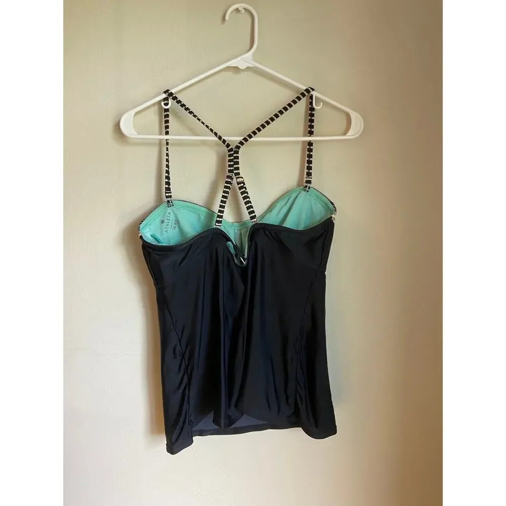 Athleta Tribal Racerback Tankini Swimsuit Size 38B C Summer Beach Vacation Pool